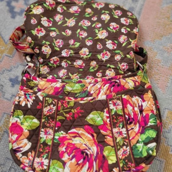 Vera Bradley Saddle Up RARE "English Rose" Crossbody - Picture 3 of 6